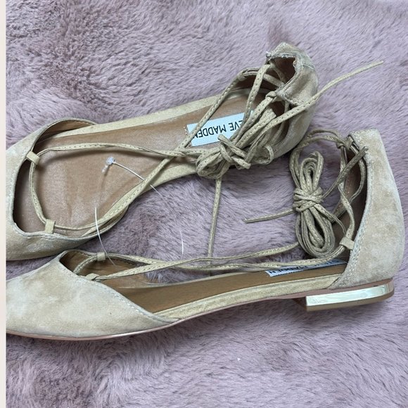 ⭐️ String Lace Up Classy Elegant Chic Glam Party Modern Hipster Slip On Slippers - Picture 5 of 6